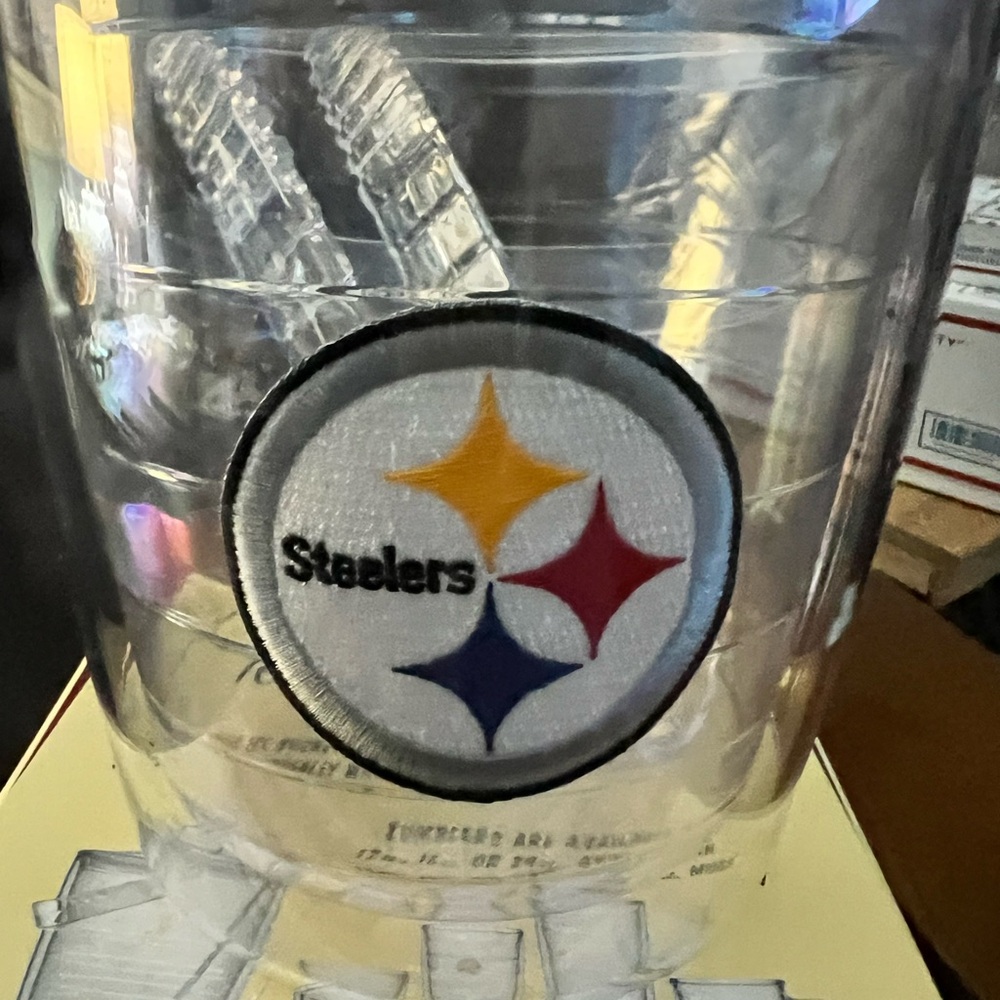 Clear Tervis Ice Bucket with Steelers Logo